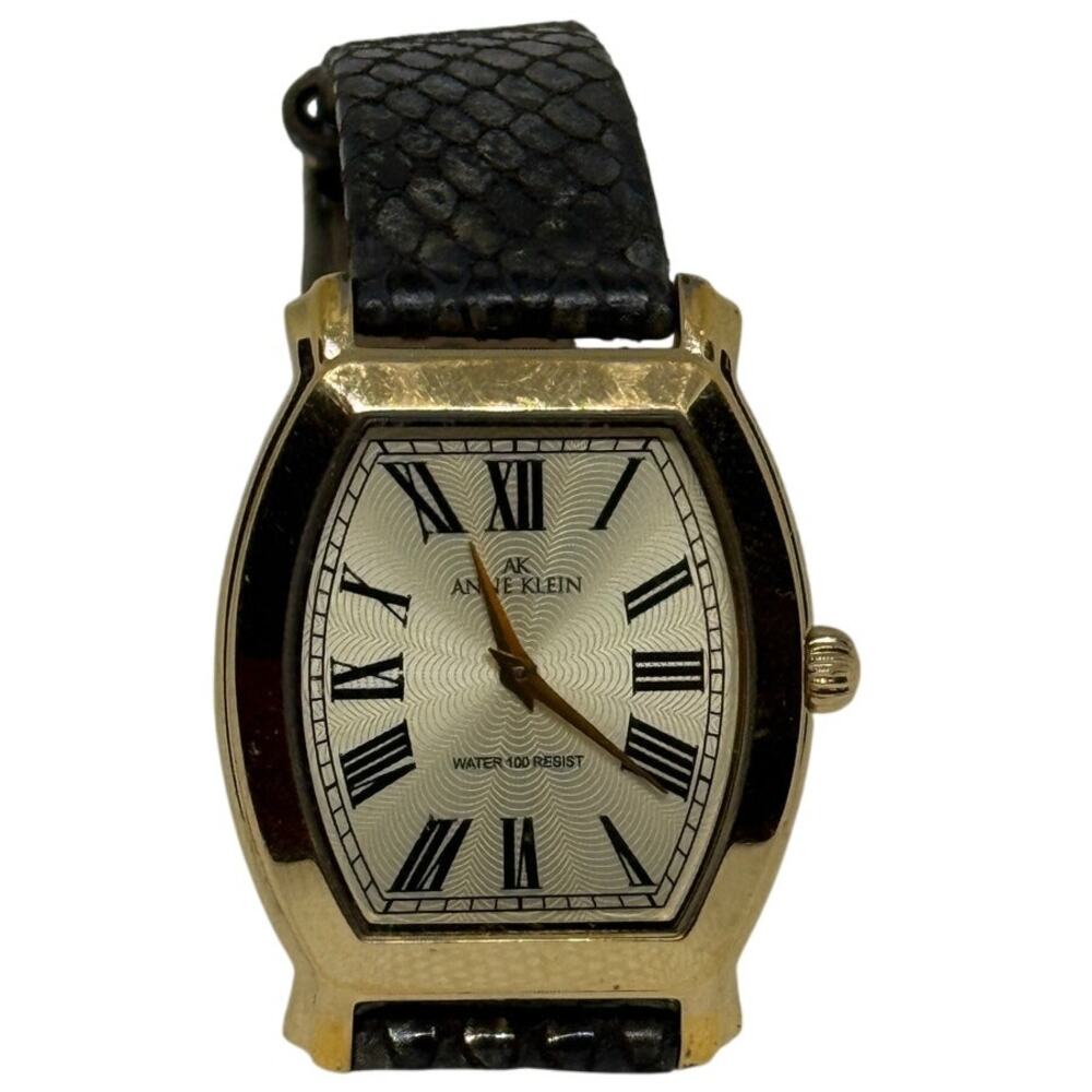 Anne Klein 10/7772 Women's Quartz Watch – Roman Numerals, Leather Band